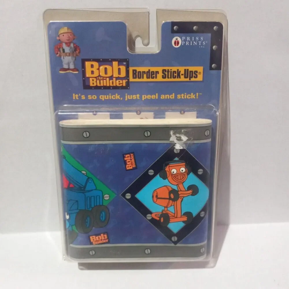 Bob The Builder Border Stick Ups-Lot Of 2-2002-15 Ft x 5 Inch Each-Nick Jr